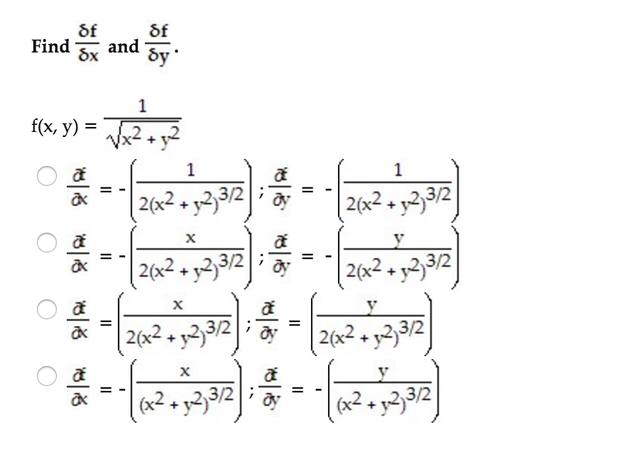 Solved Find F X And F Y F X Y Squareroot X Y Chegg