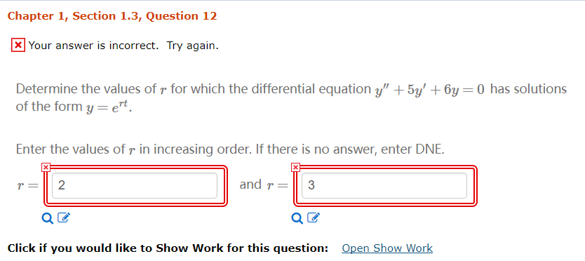 Solved Determine The Values Of R For Which The Differential Chegg