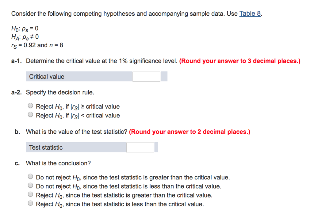 Solved Consider The Following Competing Hypotheses And Chegg