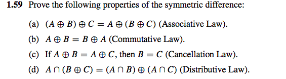 Solved: 1.59 Prove The Following Properties Of The Symmetr... | Chegg.com