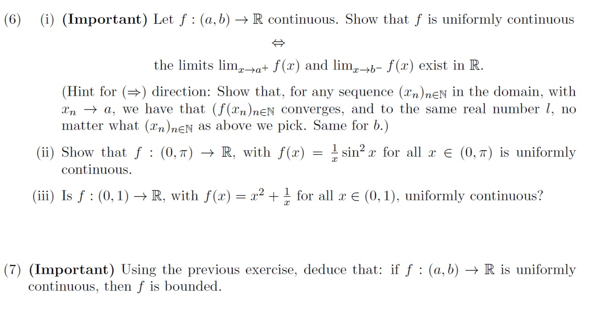 Let F A B Rightarrow R Continuous Show That F Is Chegg