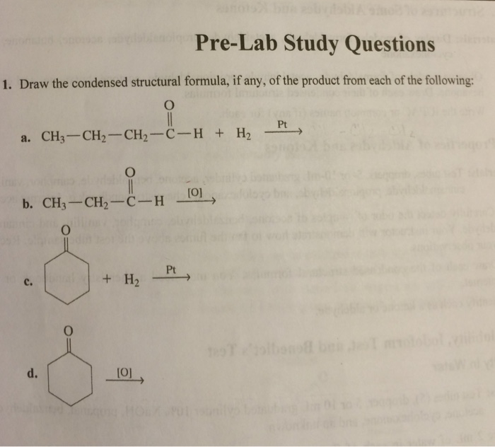 Solved Draw The Condensed Structural Formula, If Any, Of