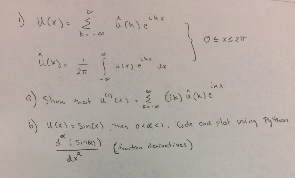 U X Sigma Infinity K Infinity U K E I K X Chegg