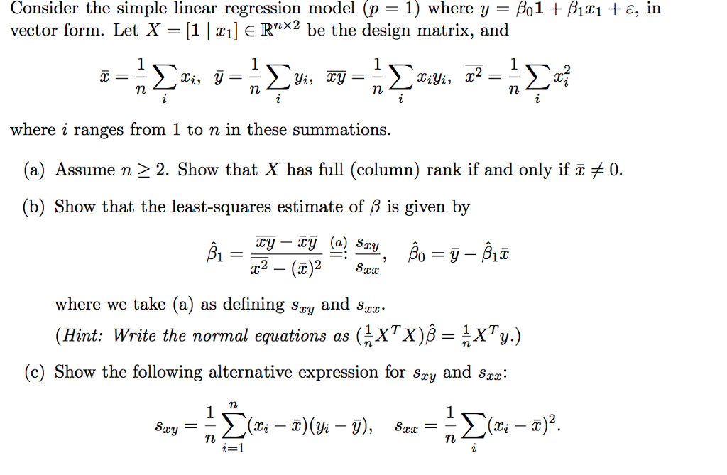 simple linear regression equation simple linear regression equation