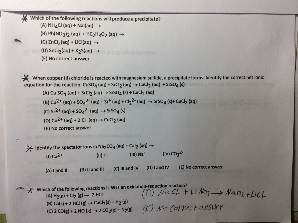 cacl2 na2co3 precipitate