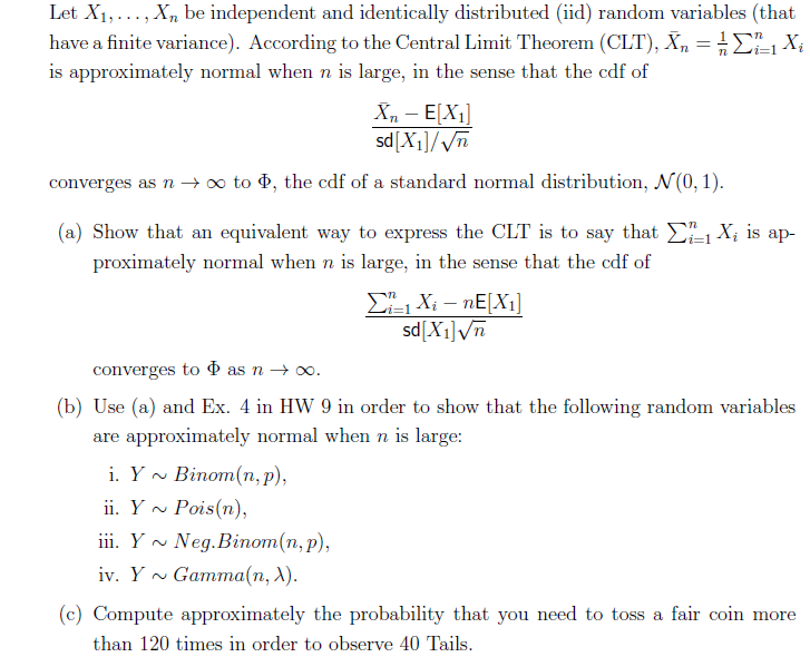 Let X1 Xn Be Independent And Identically Chegg