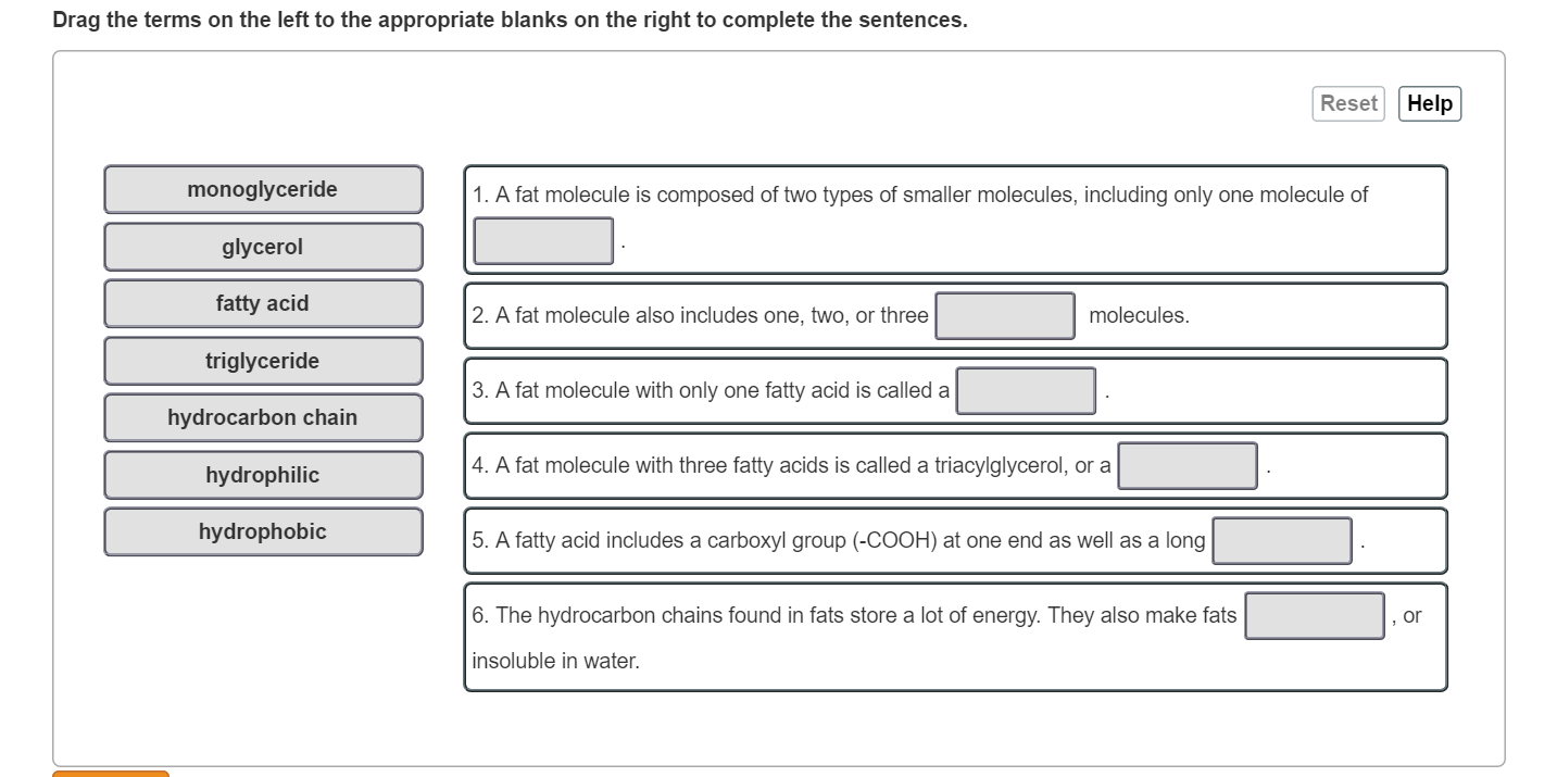 Solved Drag The Terms On The Left To The Appropriate Blan...