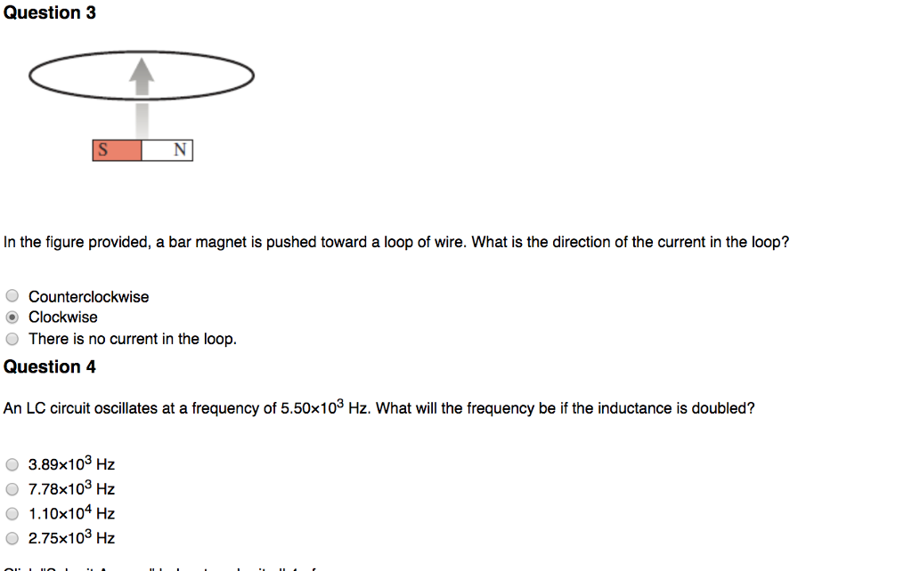 Solved Question In The Figure Provided A Bar Magnet Is Chegg