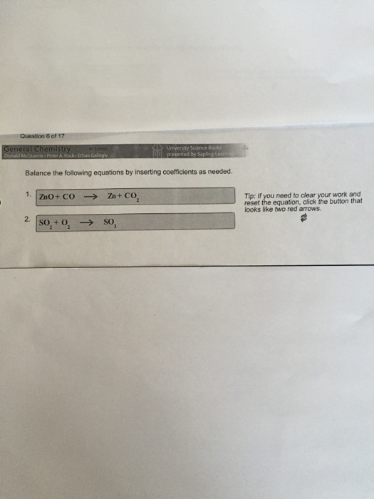 Solved Balance The Following Equations By Inserting Chegg