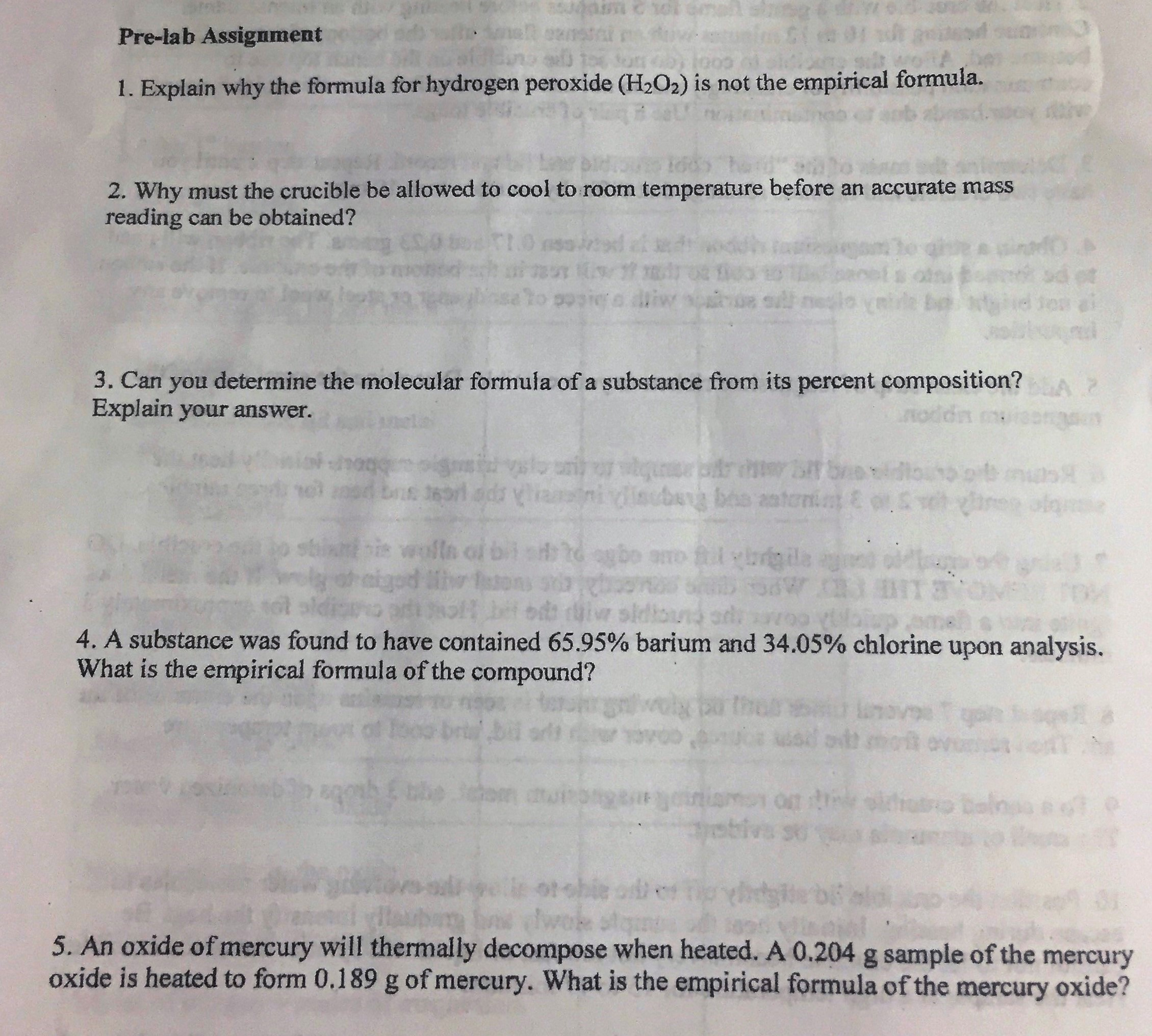 pre ap chemistry homework 9b answers