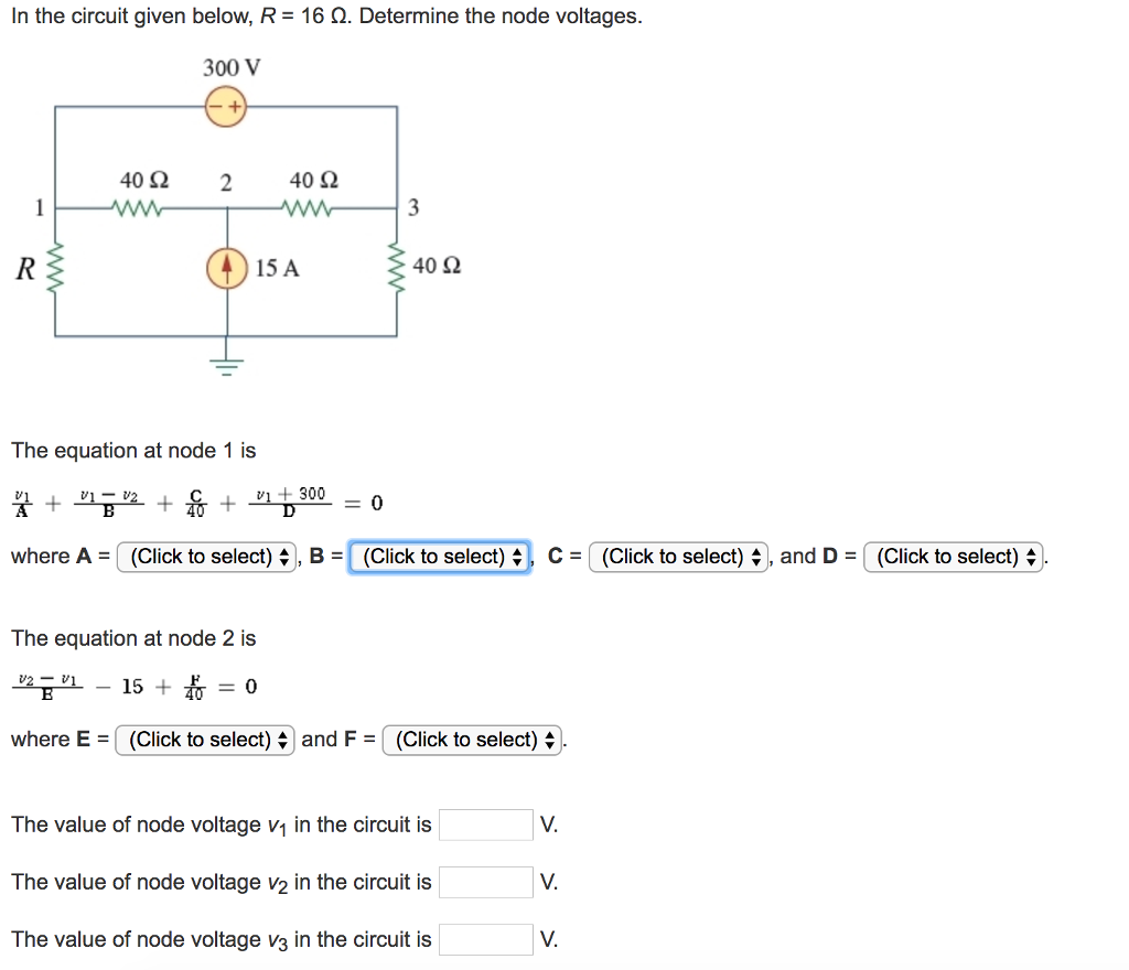 Solved In The Circuit Given Below R Determine The Chegg