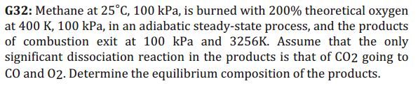 Solved G Methane At Degree C Kpa Is Burned With Chegg