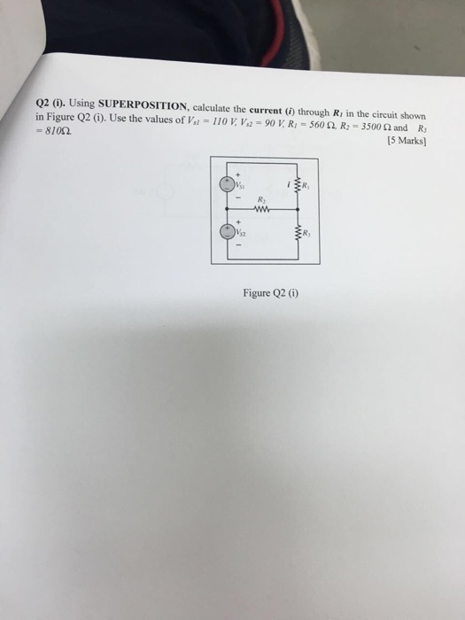 Solved Using Superposition Calculate The Current I Chegg