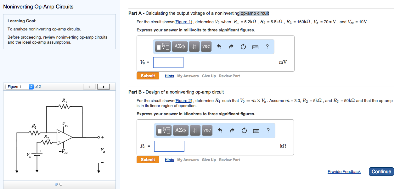 Solved Noninverting Op Circuits Learning Goal To Chegg