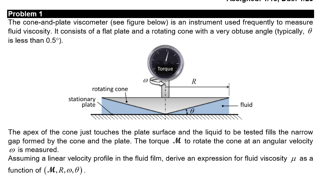 Solved The Coneandplate (see Figure Below) I...