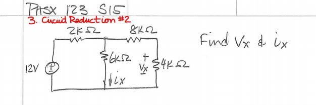 Solved Circuit Reduction Find Vx And Ix Chegg