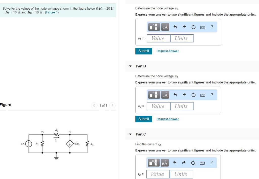 Solved Solve For The Values Of The Node Voltages Shown In Chegg