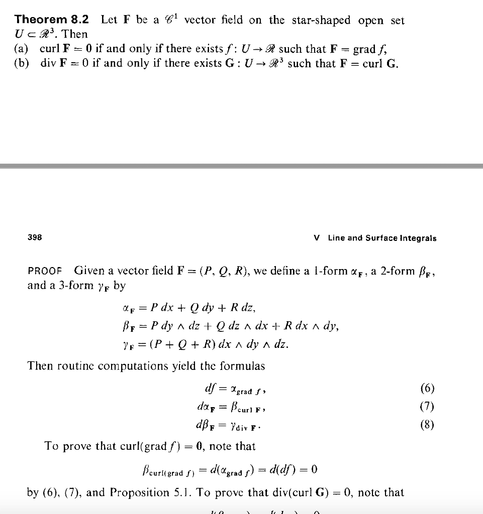 Solved Theorem Let F Be A Vector Field On The Chegg