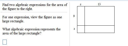 expression for area of a rectangle