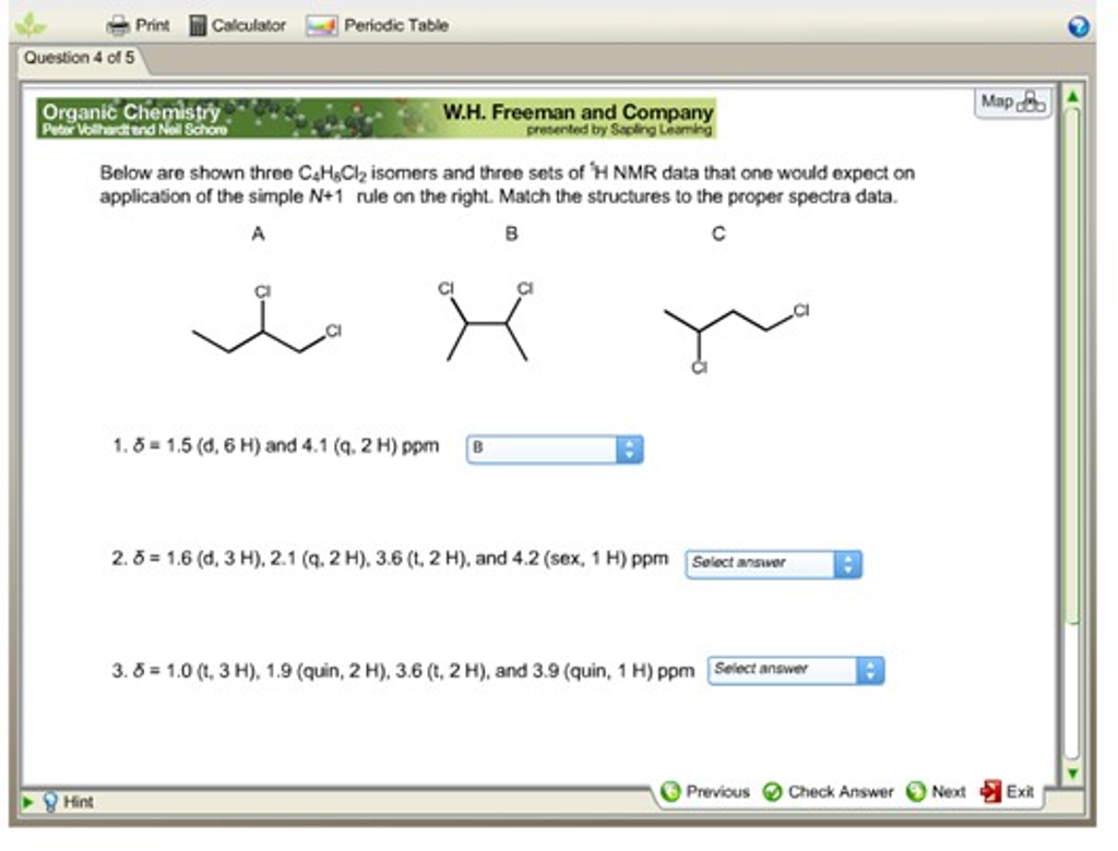 Solved Below Are Shown Three C4h8cl2 Isomers And Three Se