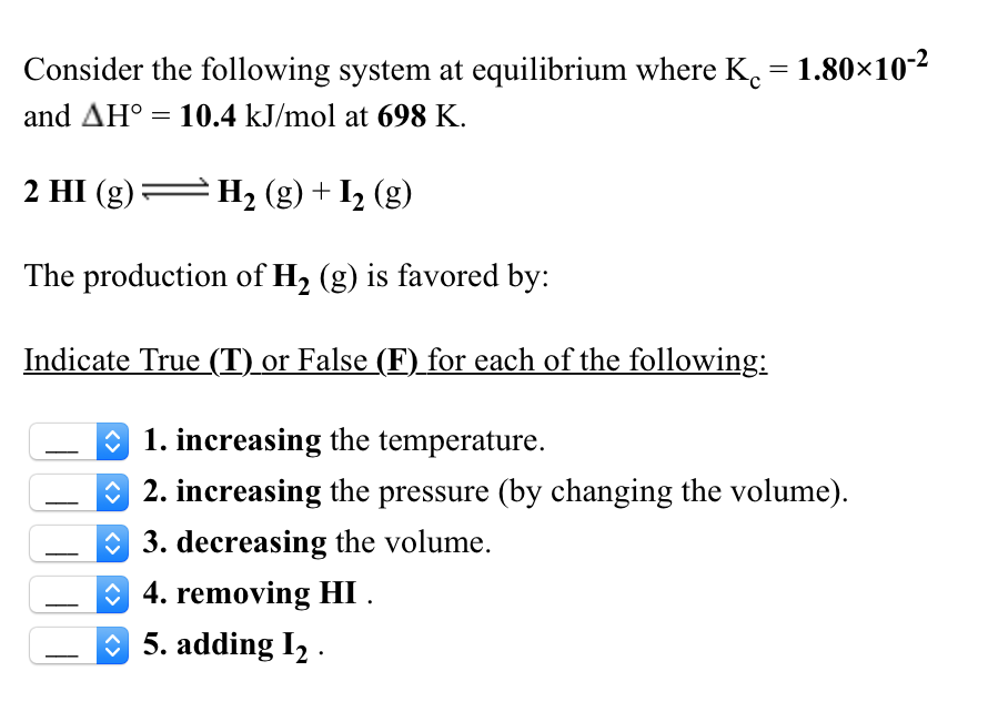 Solved Write The Equilibrium Constant Expression Kc For Chegg