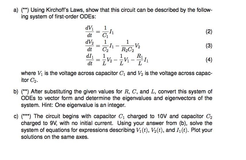 Solved A More Complicated Rlc Circuit Consider The Rlc Chegg