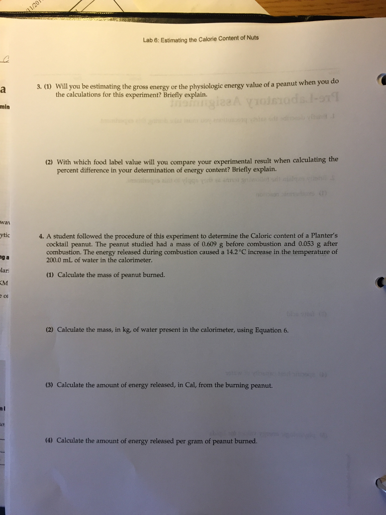 Solved (1) Will You Be Estimating The Gross Energy Or The...