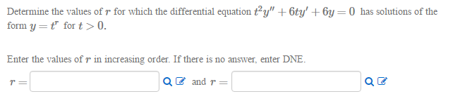 Solved Determine The Values Of R For Which The Differential Chegg