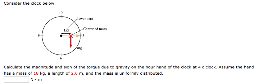 Solved Consider The Clock Below Calculate The Magnitude Chegg