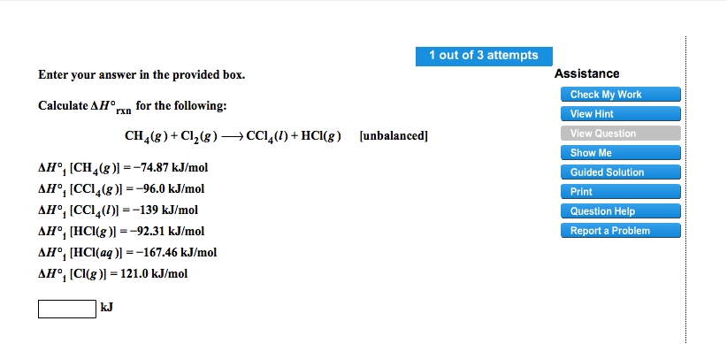 Solved Calculate Delta H Degree R Times N For The Following Chegg