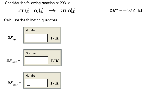 Solved Consider The Following Reaction At 298 K 2 H2 G Chegg