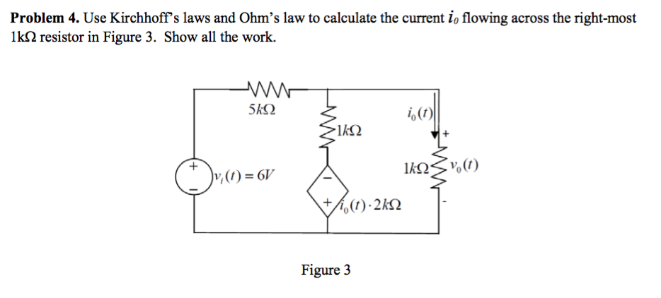 Solved Use Kirchhoffs Laws And Ohms Law To Calculate The Chegg