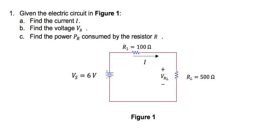 Solved Given The Electric Circuit In Figure A Find Chegg