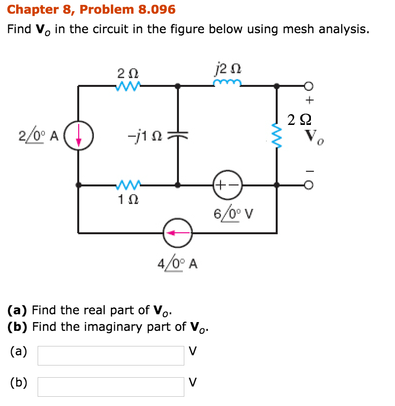 Solved Find V O In The Circuit In The Figure Below Using Chegg