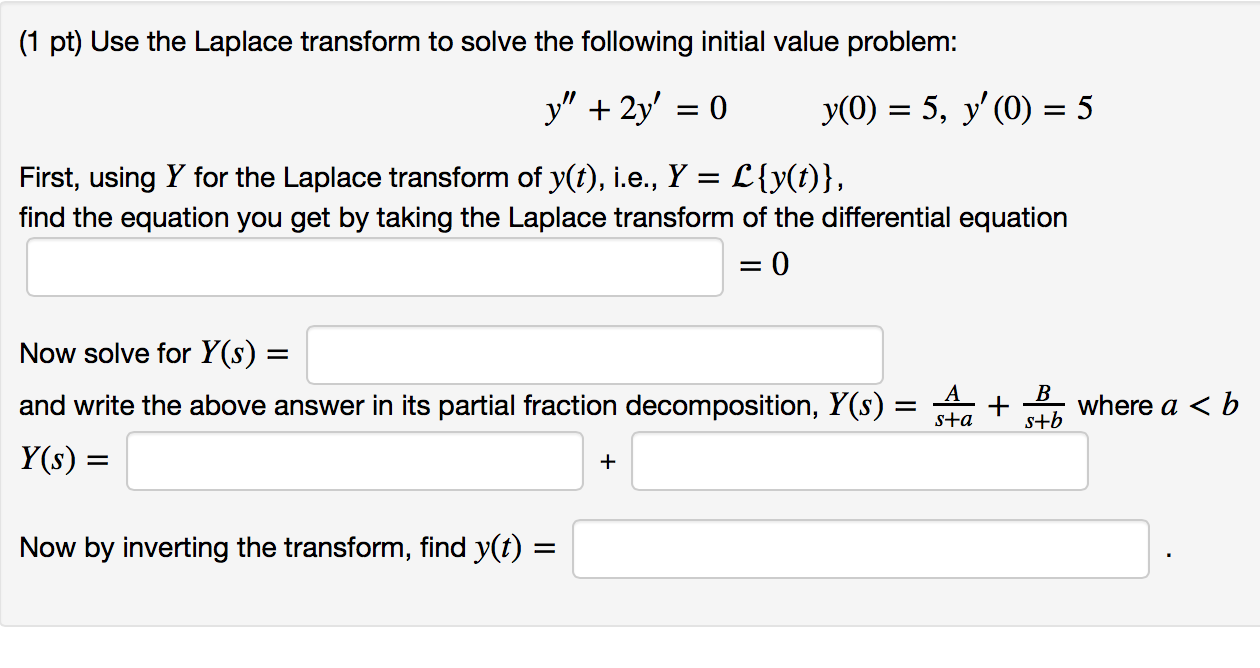 solved-use-the-laplace-transform-to-solve-the-following-i-chegg