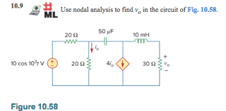 Solved Use Nodal Analysis To Find V0 In The Circuit Of Fig Chegg