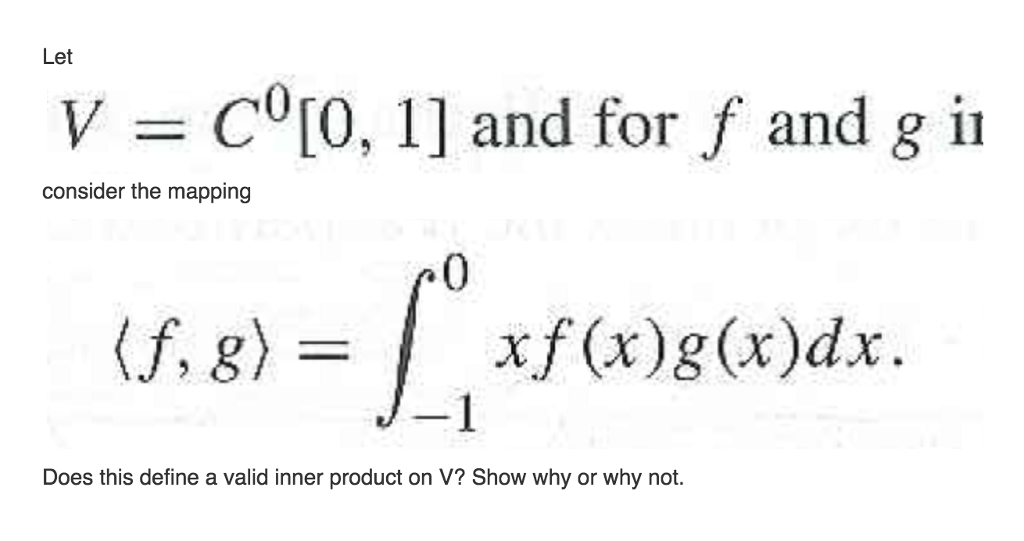 Solved Let V Co 0 1 And For J And G II Consider The Chegg