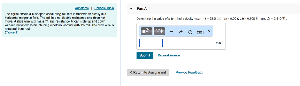 Solved Constants Periodic Table Part A The Figure Shows A Chegg