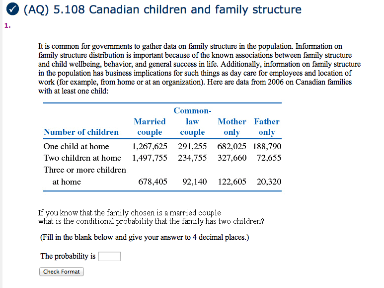 Solved: Canadian Children And Family Structure It Is Commo... | Chegg.com