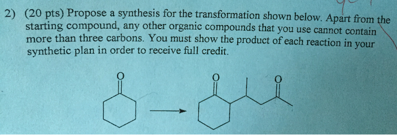 Pts Propose A Synthesis For The Chegg