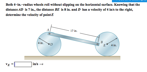 Both 4 In Radius Wheels Roll Without Slipping On The Chegg