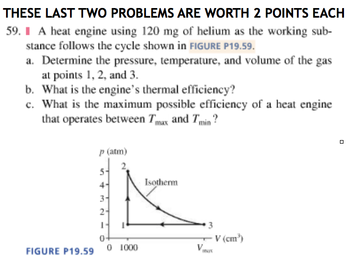 Solved A Heat Engine Using Mg Of Helium As The Working Chegg