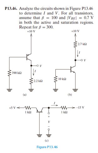 Solved Analyze The Circuits Shown In Figure P To Chegg