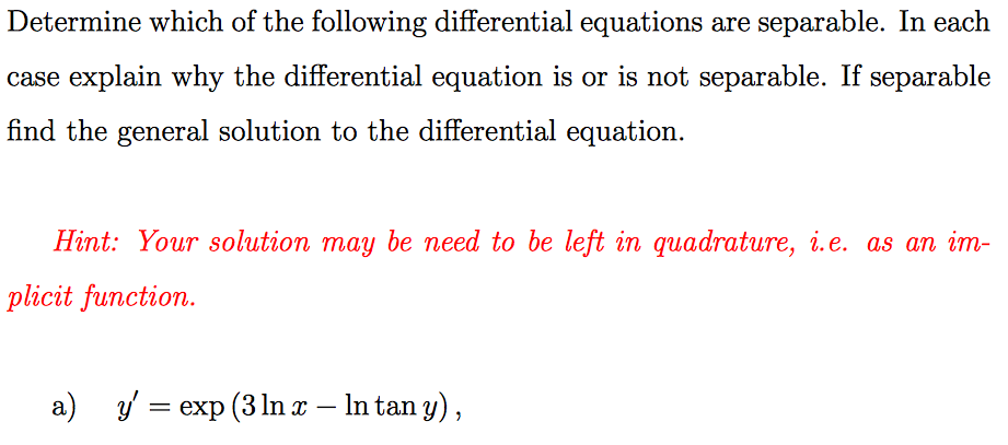 Differential equations homework help