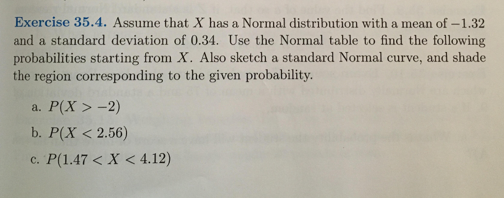 Solved Assume That X Has A Normal Distribution With A Mean Chegg