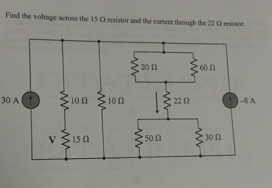 Solved Find the voltage across the 1 5 Ω resistor and the Chegg