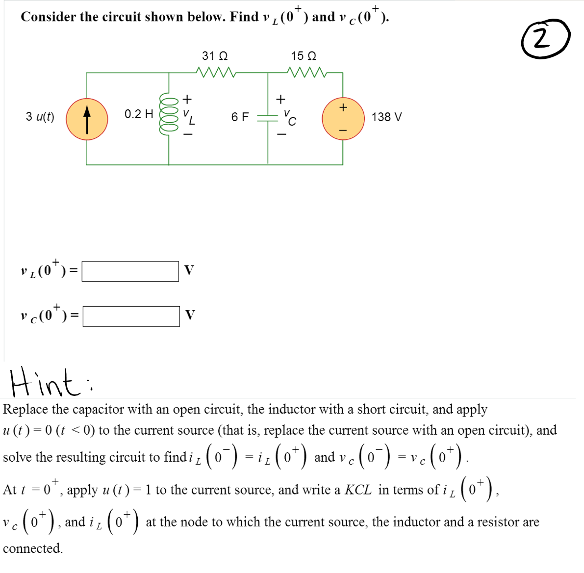 Consider The Circuit Shown Below Find