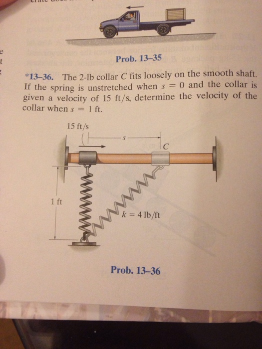 Solved The Lb Collar C Fits Loosely On The Smooth Shaft Chegg