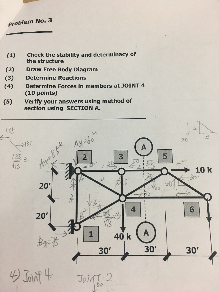 Solved Problem No Check The Stability And Determinacy Chegg