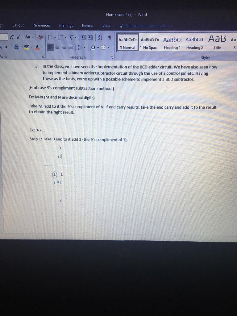 Solved Homework 7 5 Word Gn Layout References Mailings Chegg